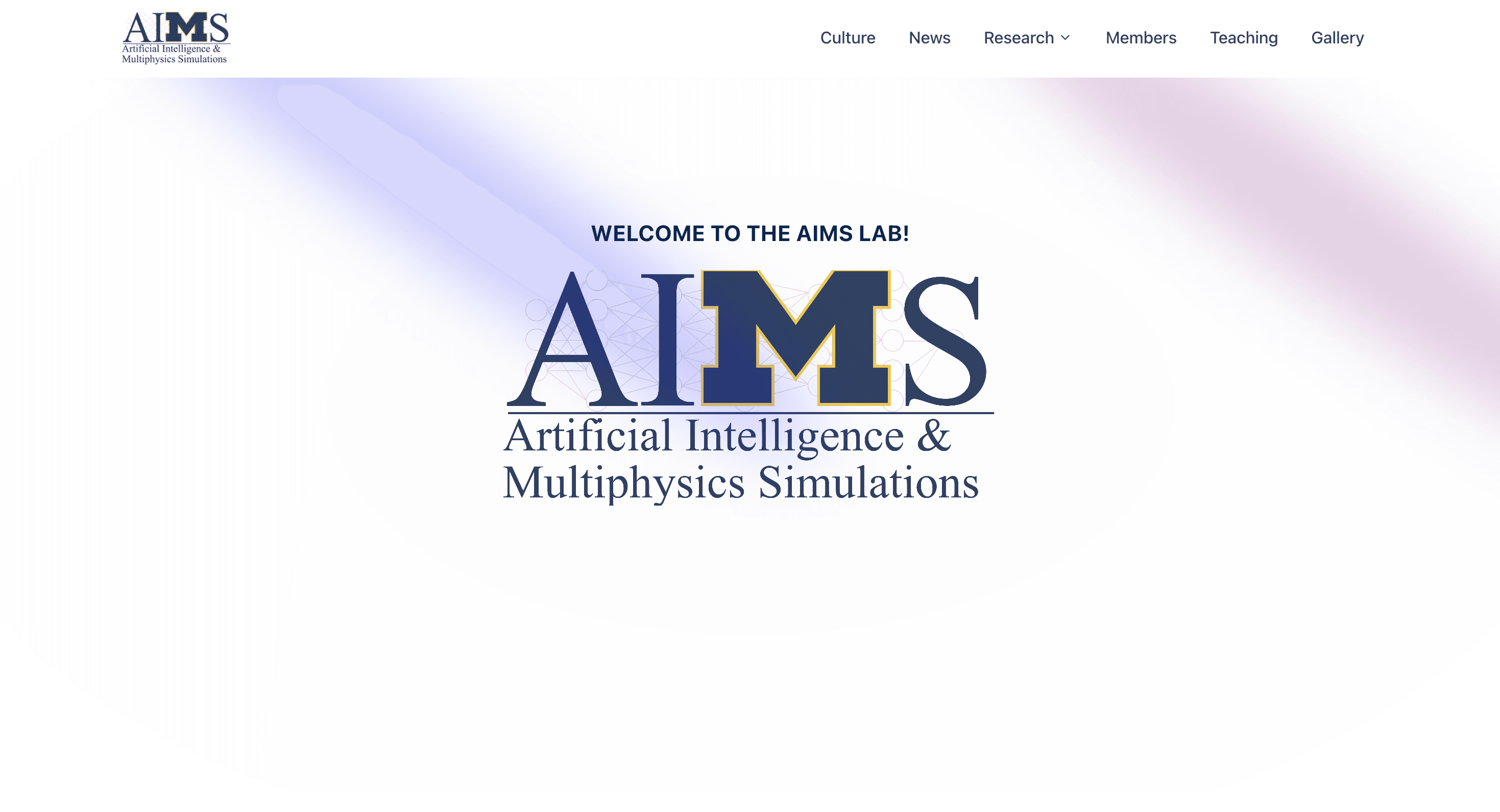 AIMS Lab Showcase Website