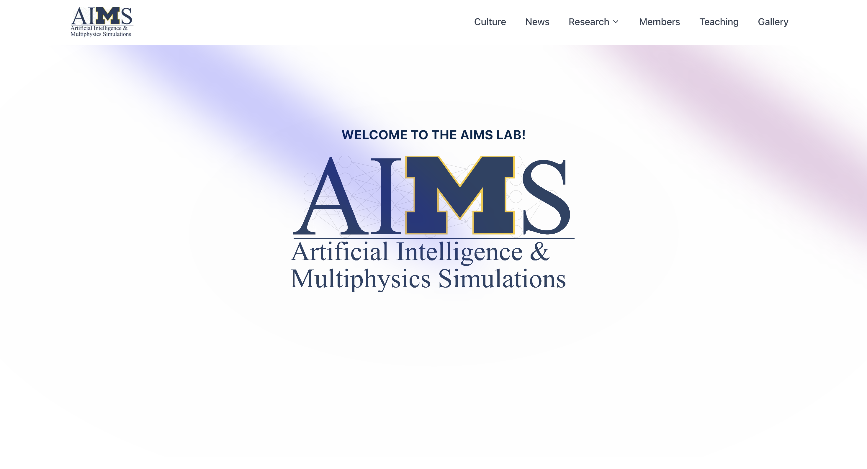 AIMS Lab Showcase Website